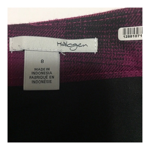 🚫SOLD🚫Halogen Pink, Purple, Black Plaid Skirt - Picture 6 of 7